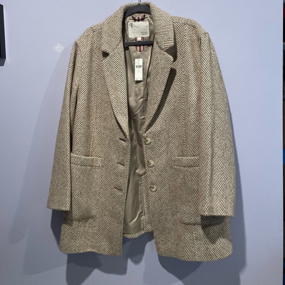 Pilcro lined blazer, Oatmeal size L - Picture 7 of 7